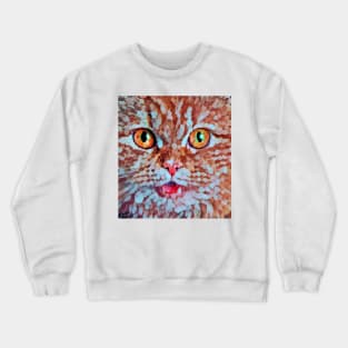 Mozaik cat face Crewneck Sweatshirt